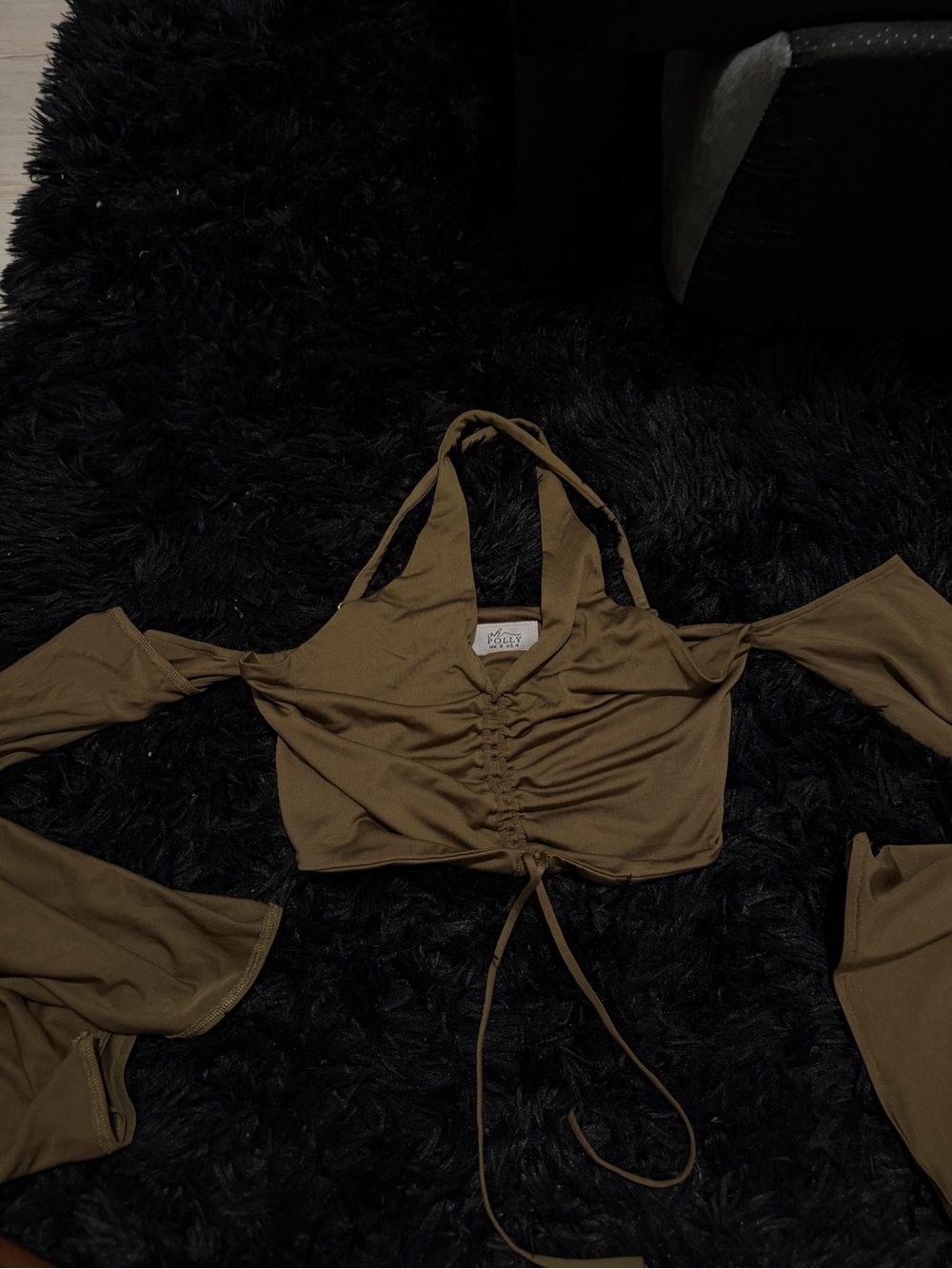 Oh Polly crop flare sleeve top - Picture 3 of 3